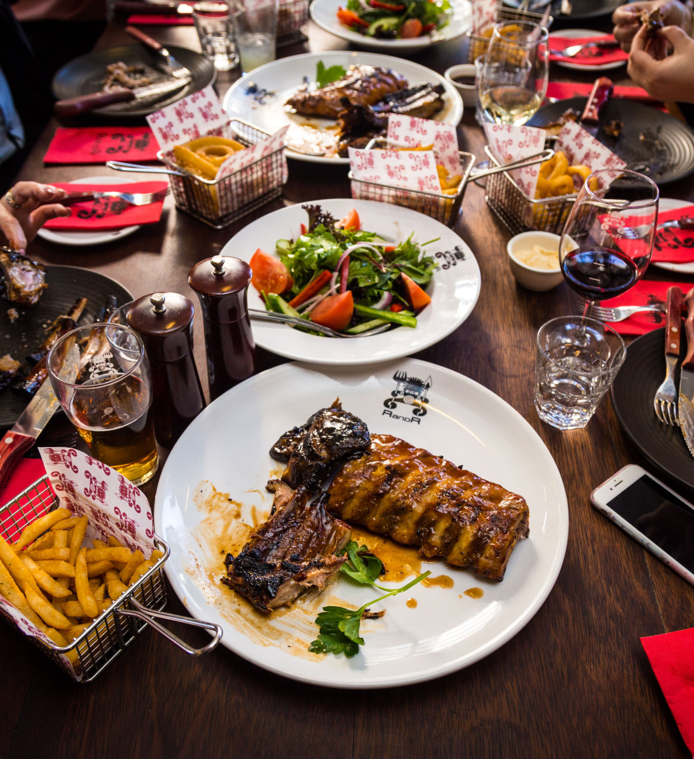 Get the whole gang together, and share a whole table of mouth watering food from Ribs and Rumps.